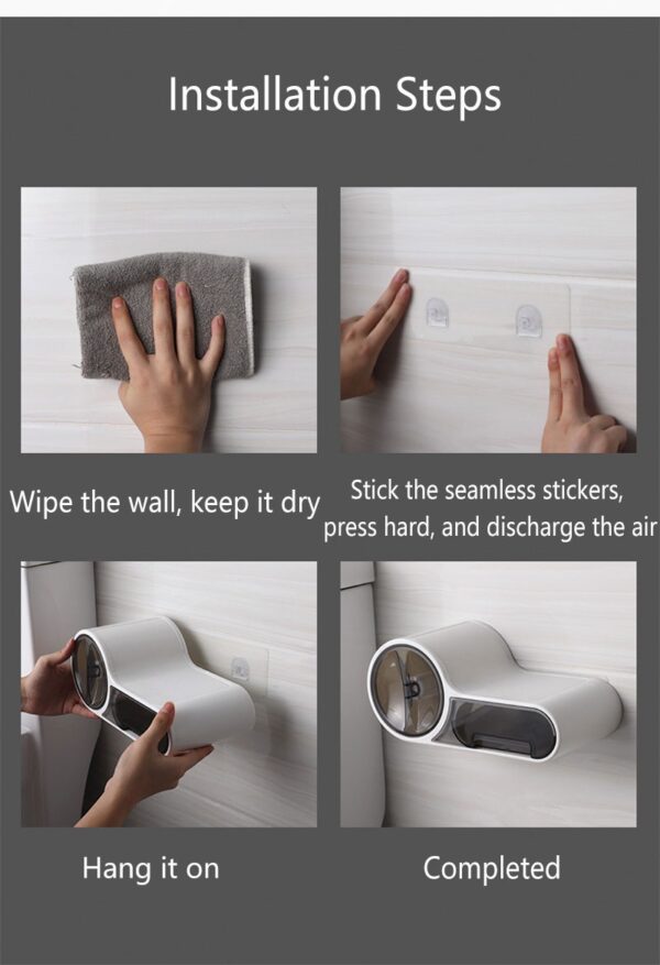 Home toilet bathroom roll holder - Image 6